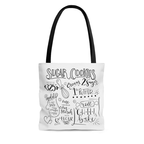 (b) Sugar Cookie Recipe AOP Tote Bag
