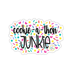 (a) Cookie-a-thon Junkie Kiss-Cut Sticker