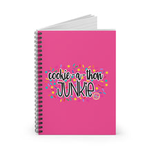 Load image into Gallery viewer, (a) Cookie-a-thon Junkie Spiral Notebook - Ruled Line