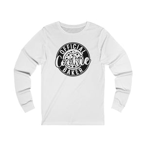 Official Cookie Baker (Round) Unisex Jersey Long Sleeve Tee