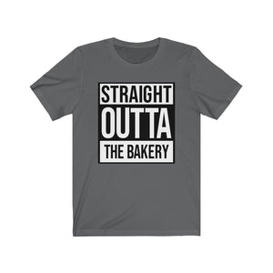 (a) Straight Outta the Bakery Bella+Canvas 3001 Unisex Jersey Short Sleeve Tee
