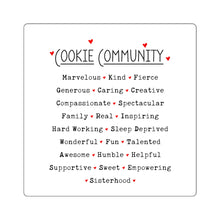 Load image into Gallery viewer, Cookie Community Square Sticker