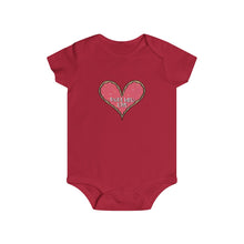 Load image into Gallery viewer, (b) Made With Love Pink Heart Infant Rip Snap Tee