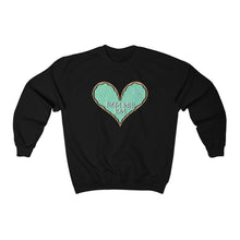 Load image into Gallery viewer, Made With Love Green Heart Sweatshirt