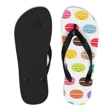 Load image into Gallery viewer, Macarons Unisex Flip-Flops