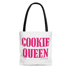 Cookie Queen Pink AOP Tote Bag