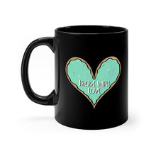 Load image into Gallery viewer, (b) Made With Love Green Heart Black Mug