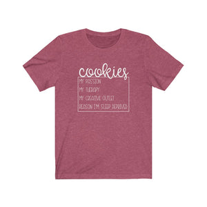 (a) Cookies My Passion Bella+Canvas 3001 Unisex Jersey Short Sleeve Tee