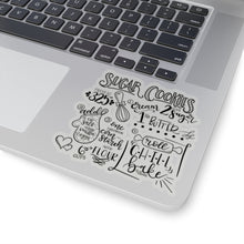 Load image into Gallery viewer, (b) Sugar Cookie Recipe Kiss-Cut Sticker