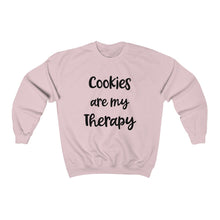 Load image into Gallery viewer, Cookies are my Therapy Gildan 18000 Unisex Heavy Blend™ Crewneck Sweatshirt