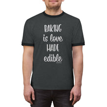 Load image into Gallery viewer, Baking is Love Made Edible Unisex Ringer Tee