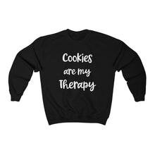 Load image into Gallery viewer, Cookies are my Therapy Gildan 18000 Unisex Heavy Blend™ Crewneck Sweatshirt