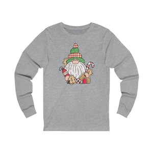 Gnome Loves Gingerbread Unisex Jersey Long Sleeve Tee