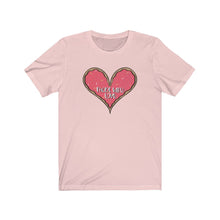 Load image into Gallery viewer, Made With Love Pink Heart Short Sleeve Tee