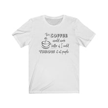 Load image into Gallery viewer, Coffee Throw Bella+Canvas 3001 Unisex Jersey Short Sleeve Tee