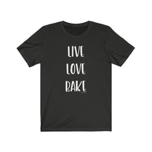 Load image into Gallery viewer, Live Love Bake Bella+Canvas 3001 Unisex Jersey Short Sleeve Tee