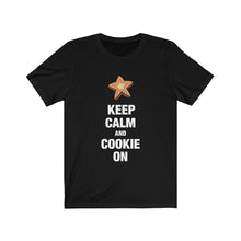 Load image into Gallery viewer, Keep Calm and Cookie On Bella+Canvas 3001 Unisex Jersey Short Sleeve Tee
