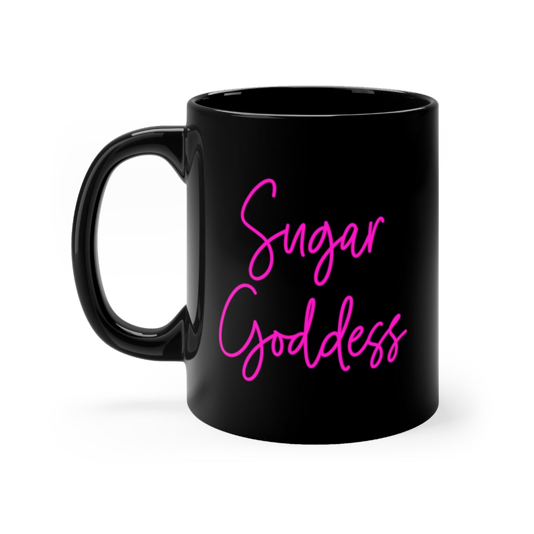 Sugar Goddess Black Mug