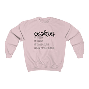 (a) Cookies My Passion Unisex Heavy Blend™ Crewneck Sweatshirt