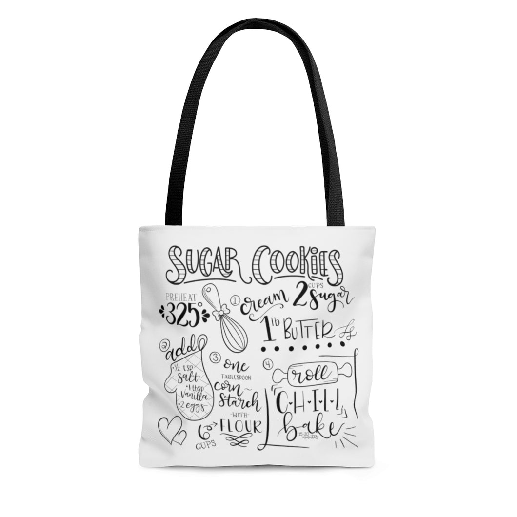(b) Sugar Cookie Recipe AOP Tote Bag