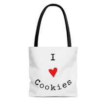 Load image into Gallery viewer, I Love Cookies AOP Tote Bag
