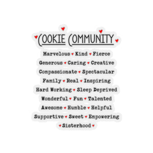 Cookie Community Kiss-Cut Sticker