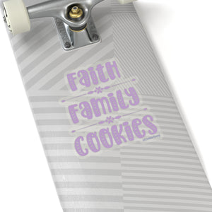 Faith Family Cookies Kiss-Cut Sticker
