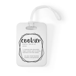 (a) Cookier Definition Bag Tag
