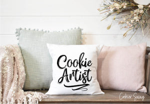 Cookie Artist Spun Polyester Square Pillow
