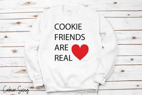 Cookie Friends Are Real Unisex Heavy Blend Crewneck Sweatshirt