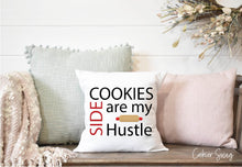 Load image into Gallery viewer, Cookies are my Side Hustle Spun Polyester Square Pillow