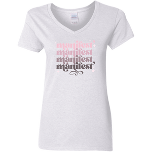 Manifest Ladies V-Neck T-Shirt