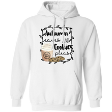 Load image into Gallery viewer, (a) Autumn Leaves and Cookies Please Pullover Hoodie