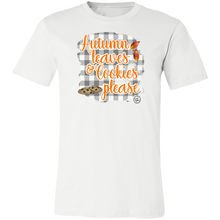 Load image into Gallery viewer, (a) Autumn Leaves &amp; Cookies Please Orange 3001C Unisex Jersey Short-Sleeve T-Shirt
