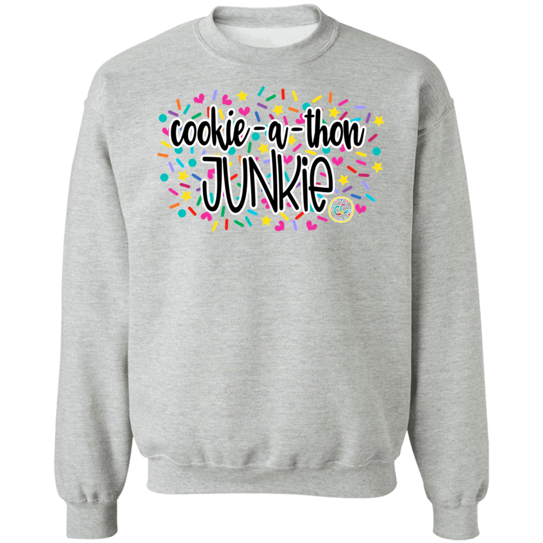 (a) Cookie-a-thon Junkie Crewneck Pullover Sweatshirt