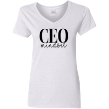 Load image into Gallery viewer, CEO Mindset Ladies  V-Neck T-Shirt