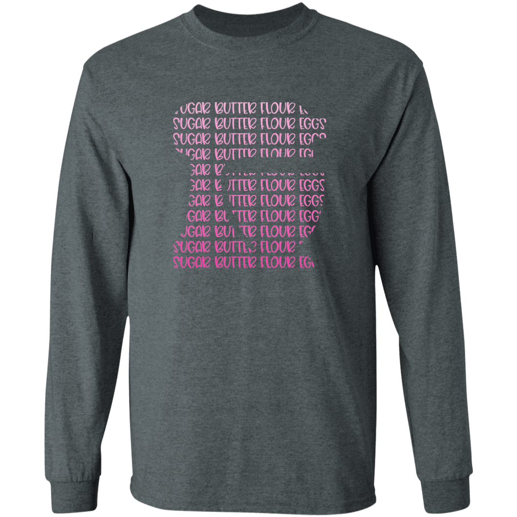 Pink Ombre Mixer G240 LS Ultra Cotton T-Shirt