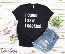Load image into Gallery viewer, I Came. I Saw. I Cookied. Bella+Canvas 3001 Unisex Jersey Short Sleeve Tee
