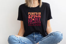 Load image into Gallery viewer, Pumpkin Spice Is My Favorite Season Unisex Short Sleeve Tee
