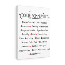 Load image into Gallery viewer, Cookie Community Canvas Gallery Wrap