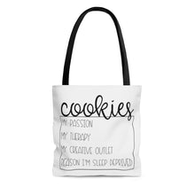 Load image into Gallery viewer, (a) Cookies My Passion AOP Tote Bag
