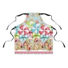 Load image into Gallery viewer, Pastel Gingerbread Scene Apron