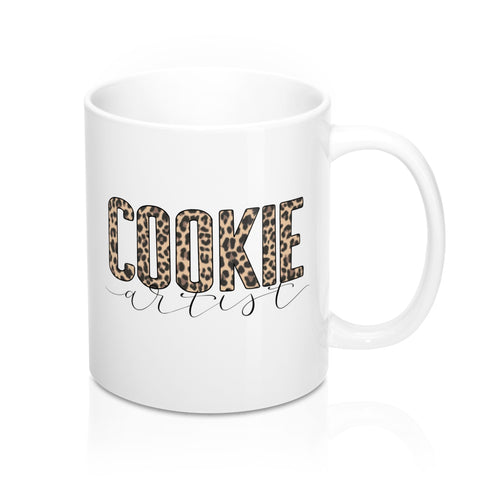 (b) Cookie Artist Leopard Mug