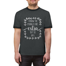 Load image into Gallery viewer, (a) I Know The Sprinkles Are Extra Unisex Ringer Tee