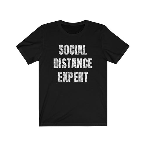 Social Distance Expert Unisex Jersey Short Sleeve Tee