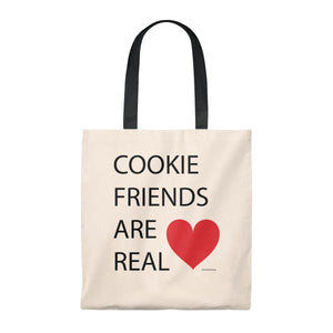 Cookie Friends Are Real Tote Bag - Vintage