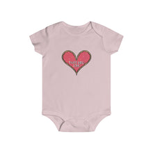 Load image into Gallery viewer, (b) Made With Love Pink Heart Infant Rip Snap Tee
