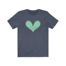 Load image into Gallery viewer, Made With Love Green Heart Short Sleeve Tee