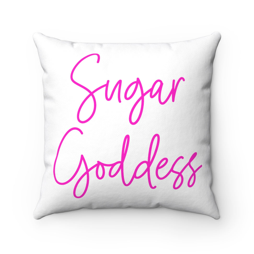 Sugar Goddess Spun Polyester Square Pillow
