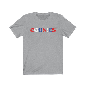 Cookies-Red White Blue Star Unisex Jersey Short Sleeve Tee